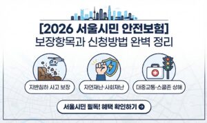 026 서울시민 안전보험 보장항목 및 신청방법
